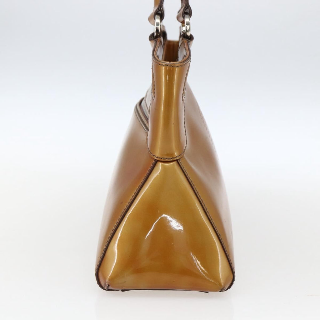 Cartier Marcello Handbag Patent Leather Yellow Patent_Leather Handbag (Authentic  )