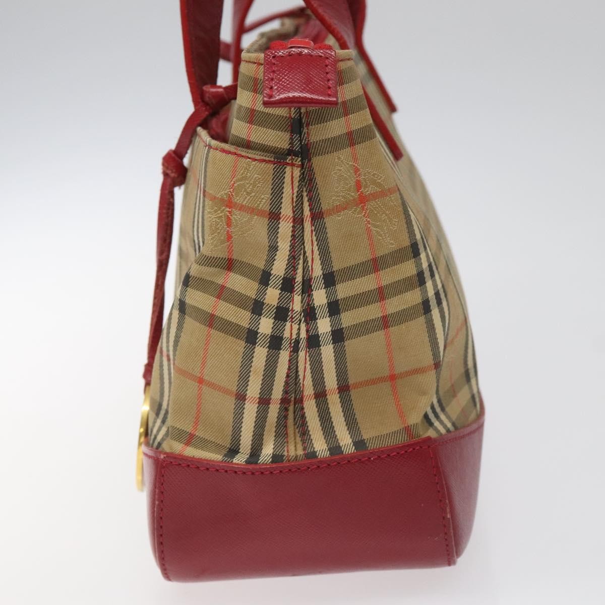 Burberry Nova Check Handbag Nova Check Canvas And Leather Beige Canvas Handbag (Authentic  )