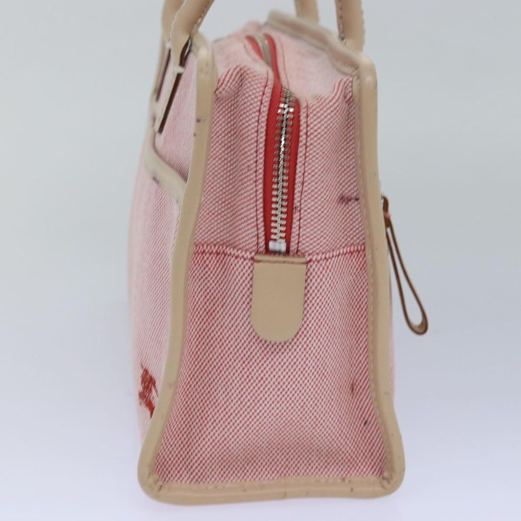 Burberry Blue Label Handbag Canvas Pink Canvas Handbag ( )