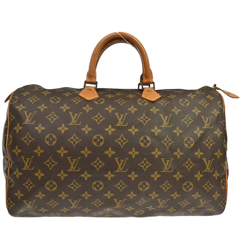 Louis Vuitton Speedy Handbag Monogram Canvas Brown Canvas Handbag ( )
