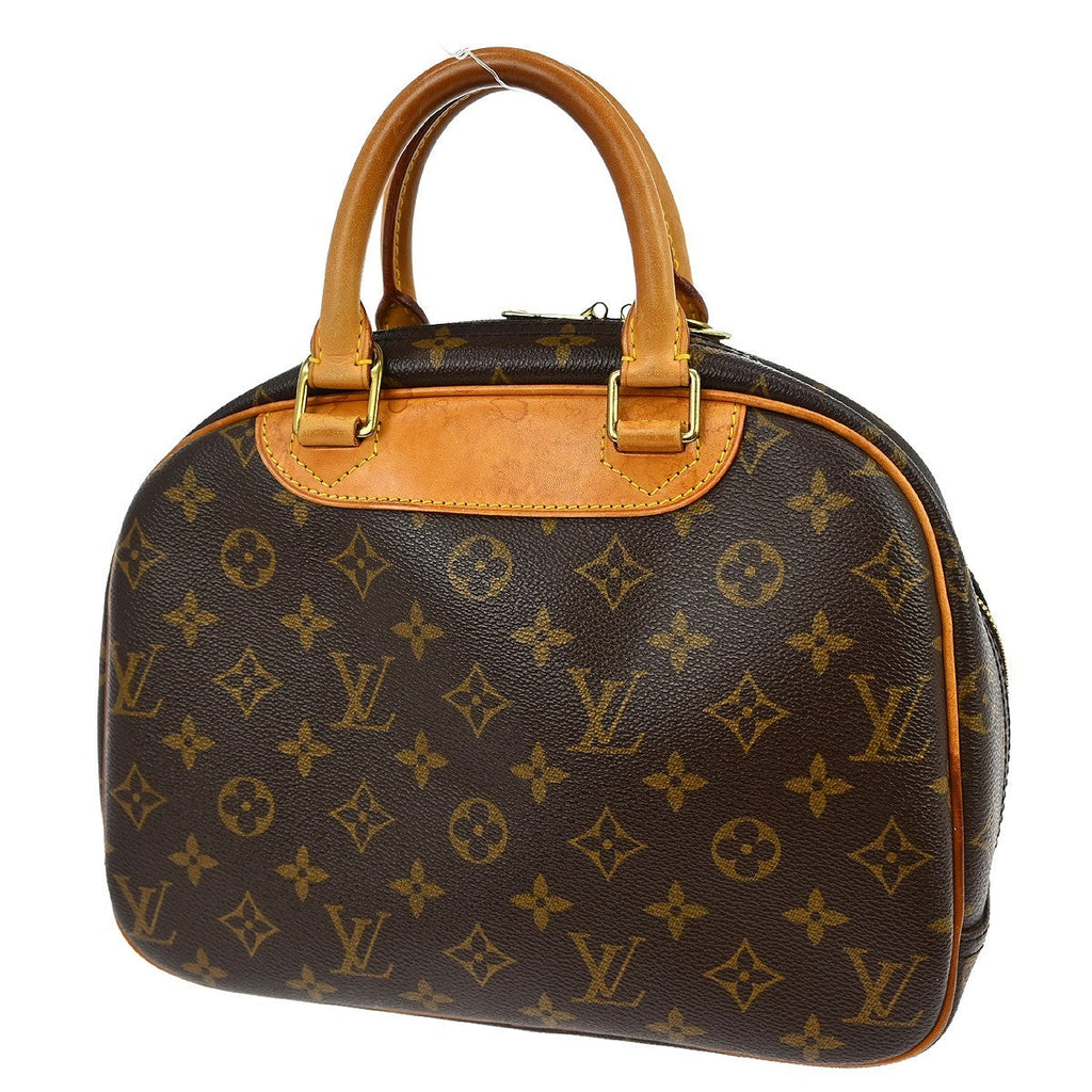 Louis Vuitton Trouville Handbag Monogram Canvas Brown Canvas Handbag (Authentic  )