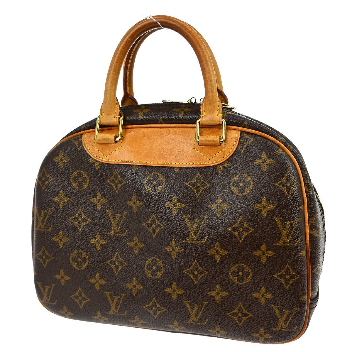 Louis Vuitton Trouville Handbag Monogram Canvas Brown Canvas Handbag (Authentic  )