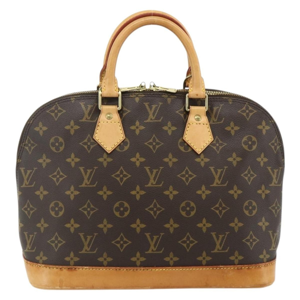 Louis Vuitton Alma Handbag Monogram Canvas Brown Canvas Handbag (Authentic  )