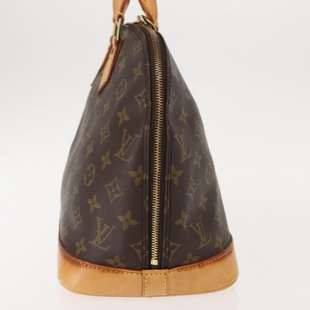 Louis Vuitton Alma Handbag Monogram Canvas Brown Canvas Handbag (Authentic  )