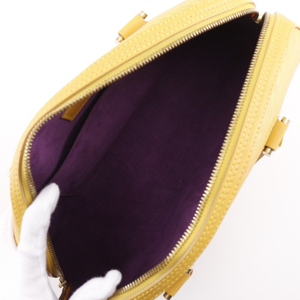 Louis Vuitton Jasmin Bag Epi Leather Yellow Leather Handbag (Authentic  )