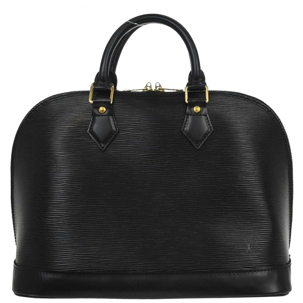 Louis Vuitton Alma Handbag Epi Leather Black Leather Handbag ( )