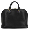 Louis Vuitton Alma Handbag Epi Leather Black Leather Handbag ( )