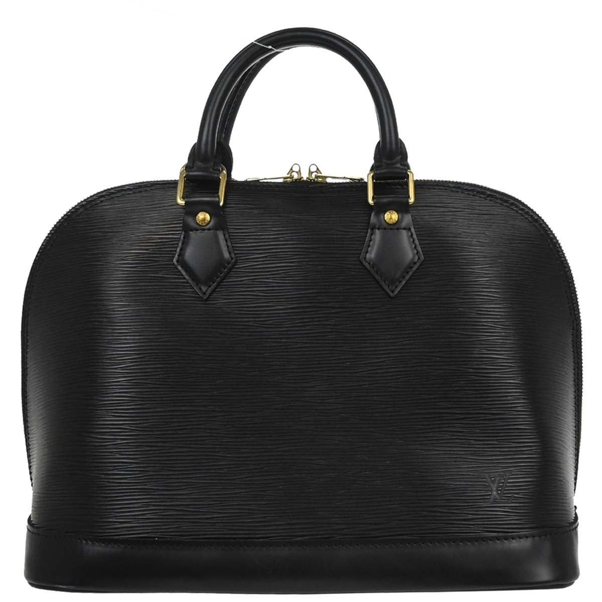 Louis Vuitton Alma Handbag Epi Leather Black Leather Handbag ( )