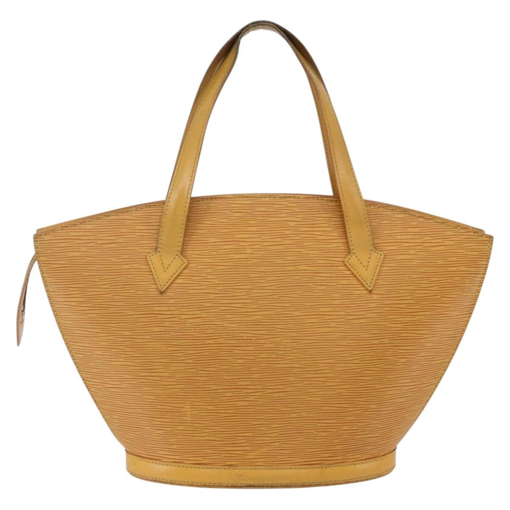 Louis Vuitton Saint Jacques Handbag Epi Leather Yellow Leather Handbag (Authentic  )