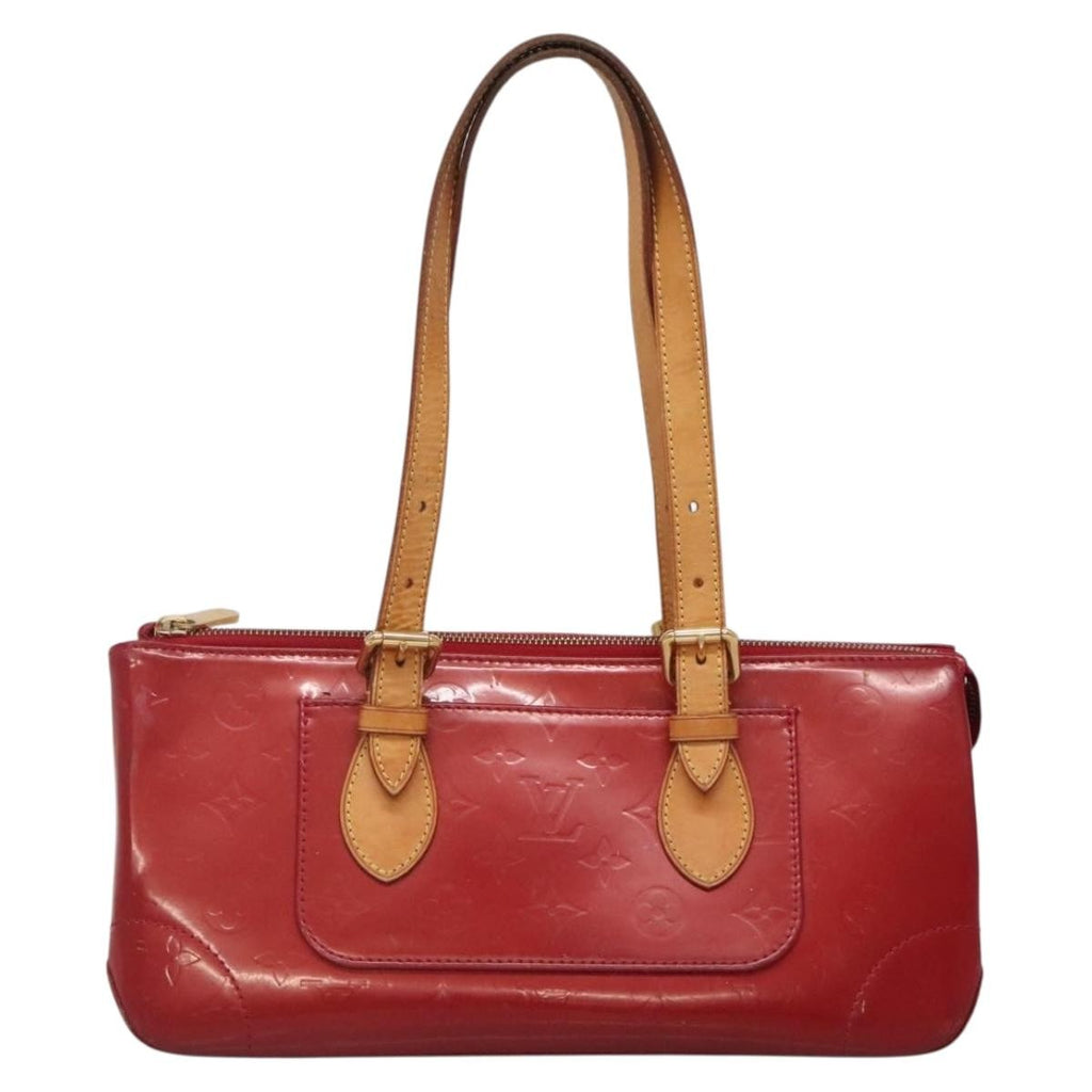 Louis Vuitton Rosewood Avenue Handbag Monogram Vernis Red Patent_Leather Handbag (Authentic  )