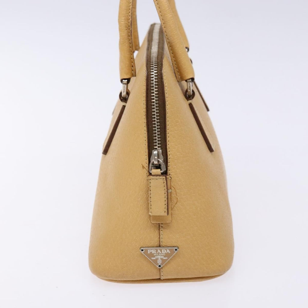 Prada Cuir Promenade Bag Saffiano Leather Beige Leather Handbag (Authentic  )