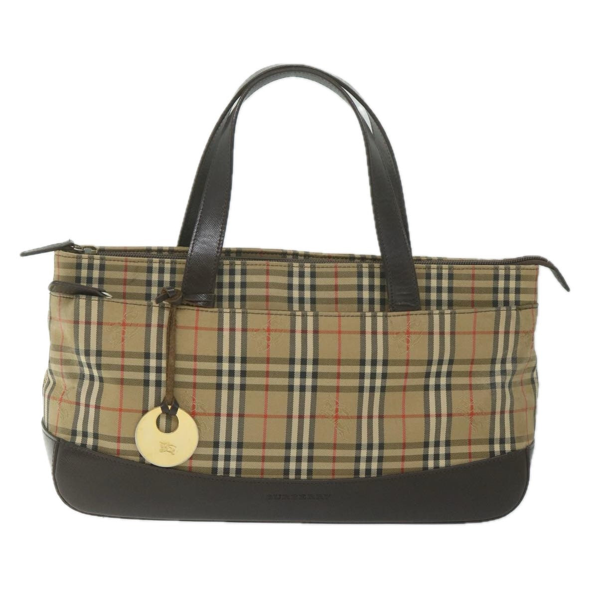 Burberry Nova Check Handbag Nova Check Canvas And Leather Beige Canvas Handbag (Authentic  )