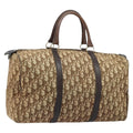 Christian Dior Vintage Trotter Boston Bag Diorissimo Canvas Beige Canvas Handbag ( )
