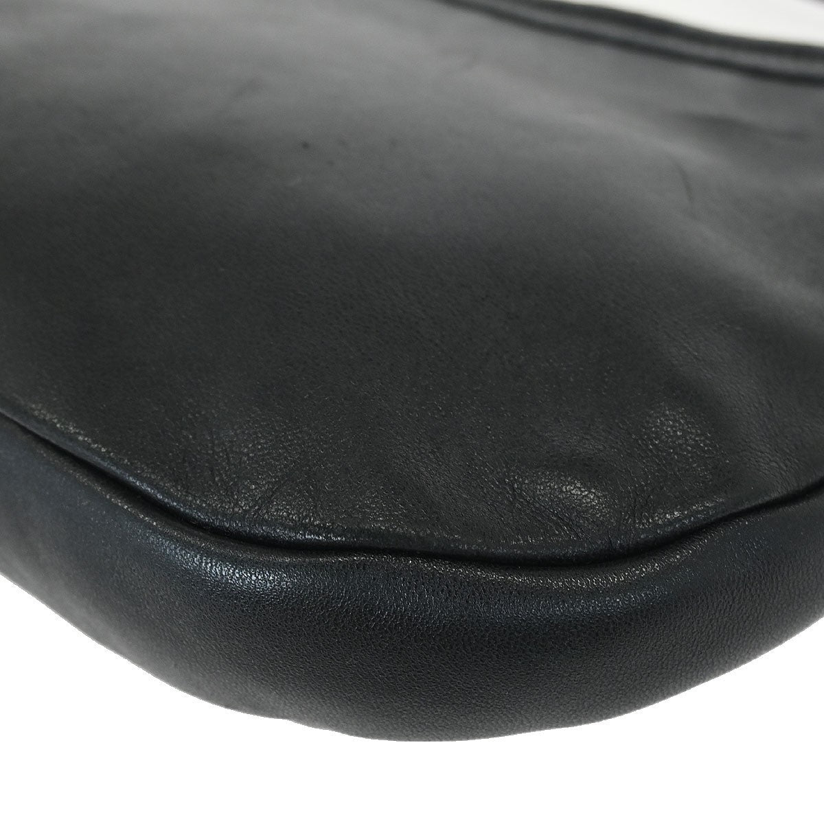 Salvatore Ferragamo Vara Bow Hobo Leather Black Leather Handbag (Authentic  )