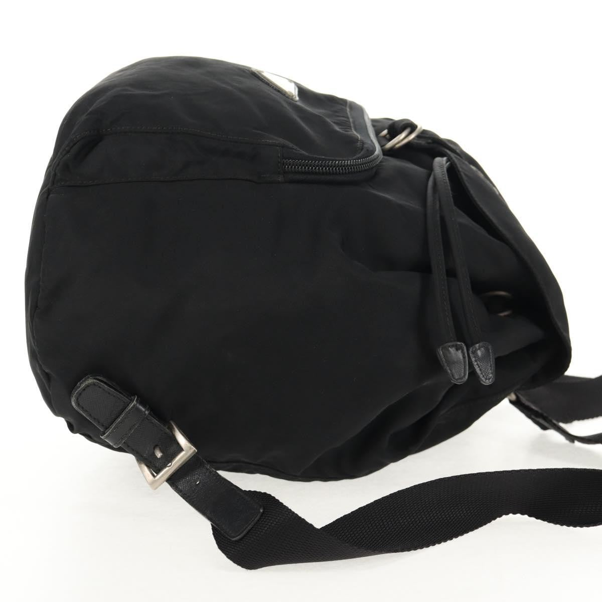 Prada Front Pocket Backpack Tessuto Black Nylon Backpack Bag (Authentic  )