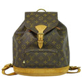 Louis Vuitton Vintage Montsouris Backpack Monogram Canvas Brown Canvas Backpack Bag (Authentic  )