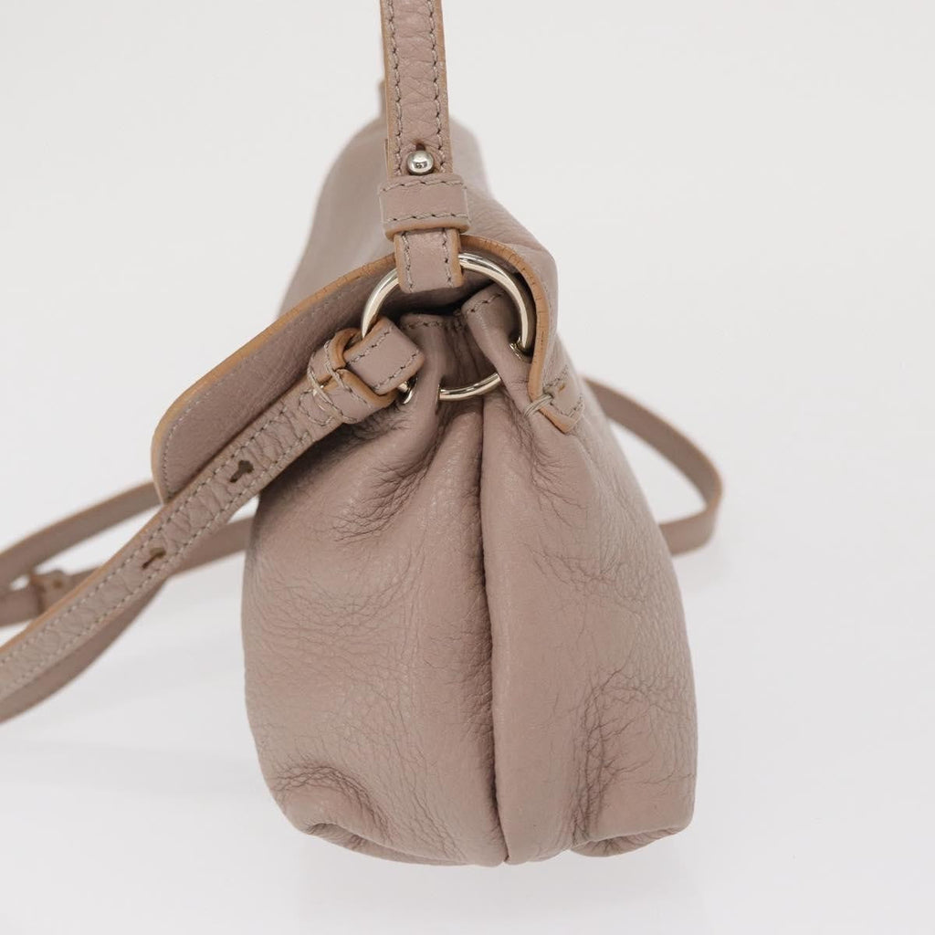 Chloe Lily Shoulder Bag Leather Beige Leather Handbag (Authentic  )