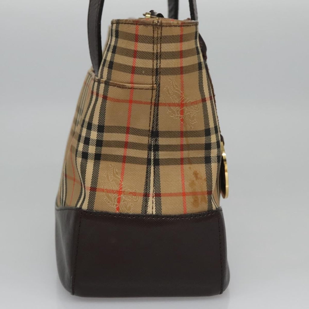 Burberry Nova Check Handbag Nova Check Canvas And Leather Beige Canvas Handbag (Authentic  )