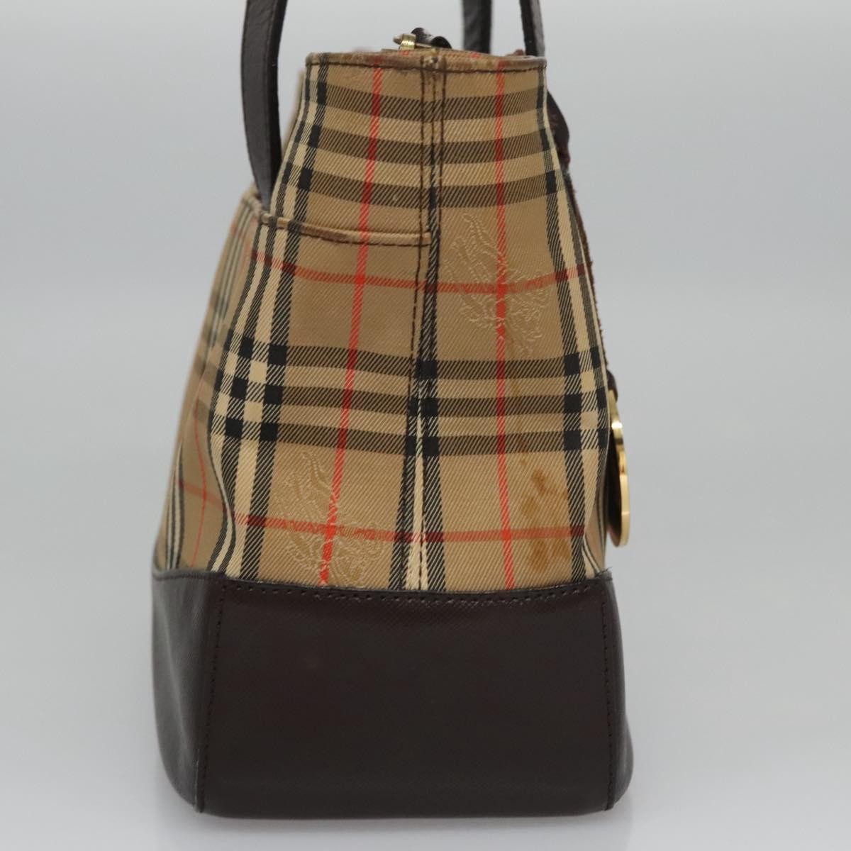 Burberry Nova Check Handbag Nova Check Canvas And Leather Beige Canvas Handbag (Authentic  )