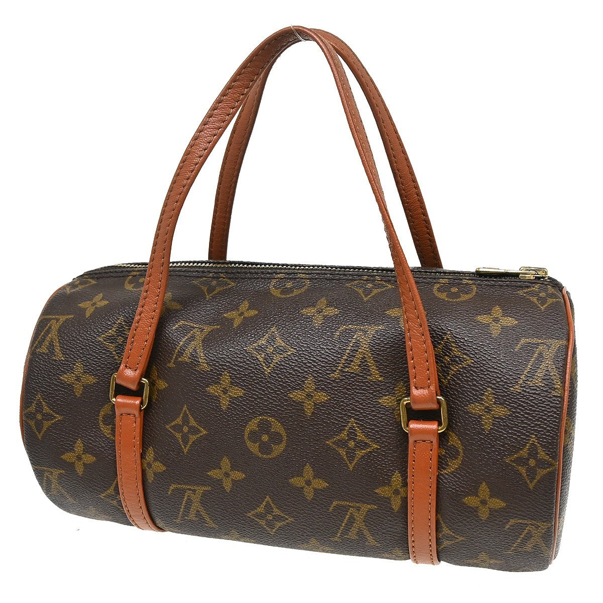 Louis Vuitton Papillon Handbag Monogram Canvas Brown Canvas Handbag ( )