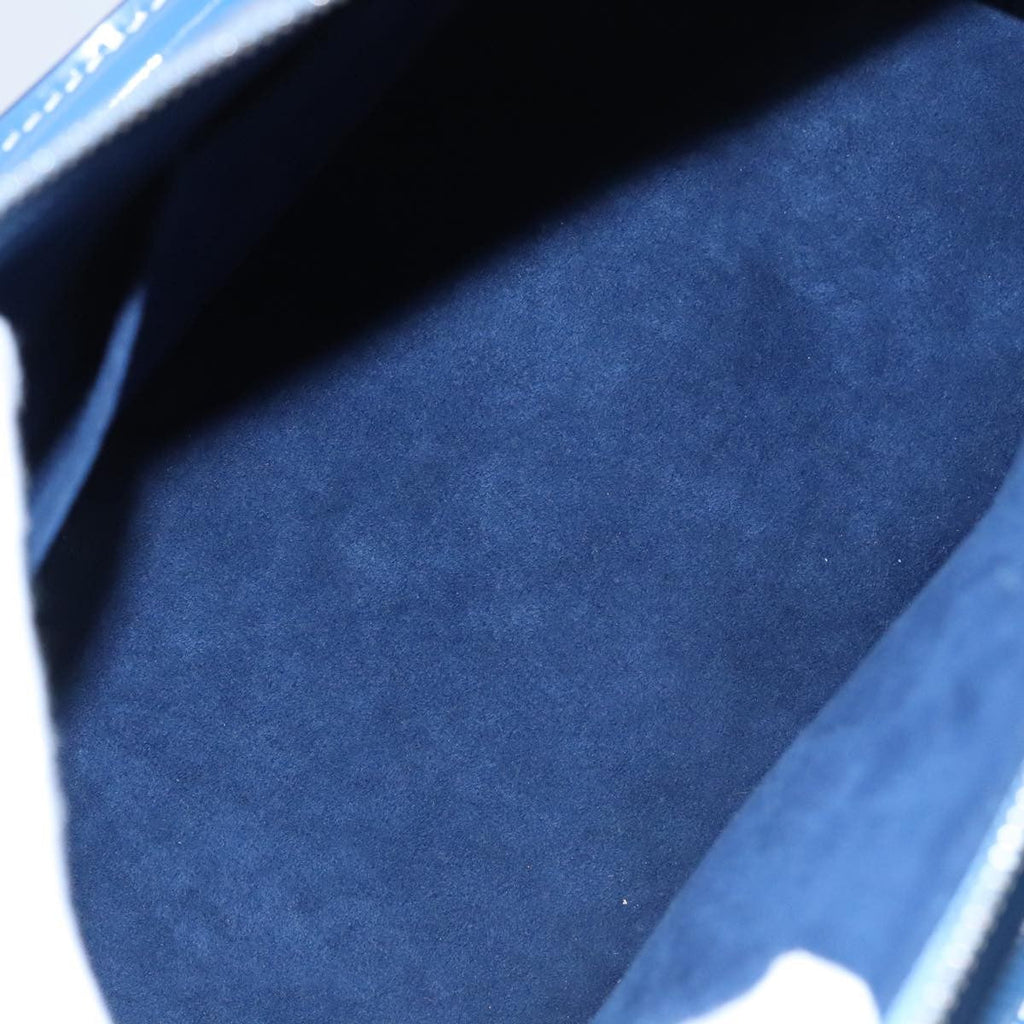 Louis Vuitton Alma Handbag Limited Edition Print Epi Leather Blue Leather Handbag (Authentic  )
