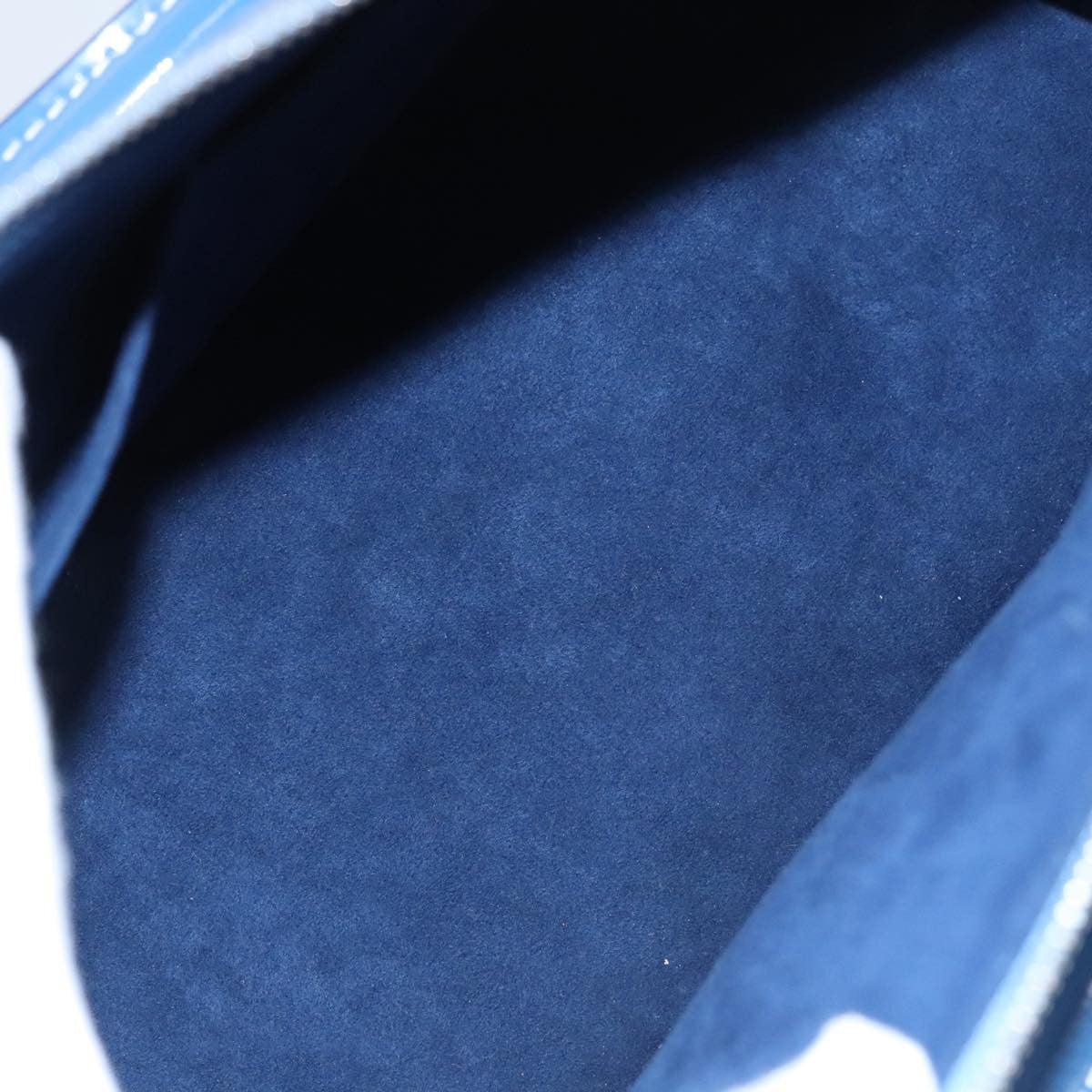 Louis Vuitton Alma Handbag Limited Edition Print Epi Leather Blue Leather Handbag (Authentic  )