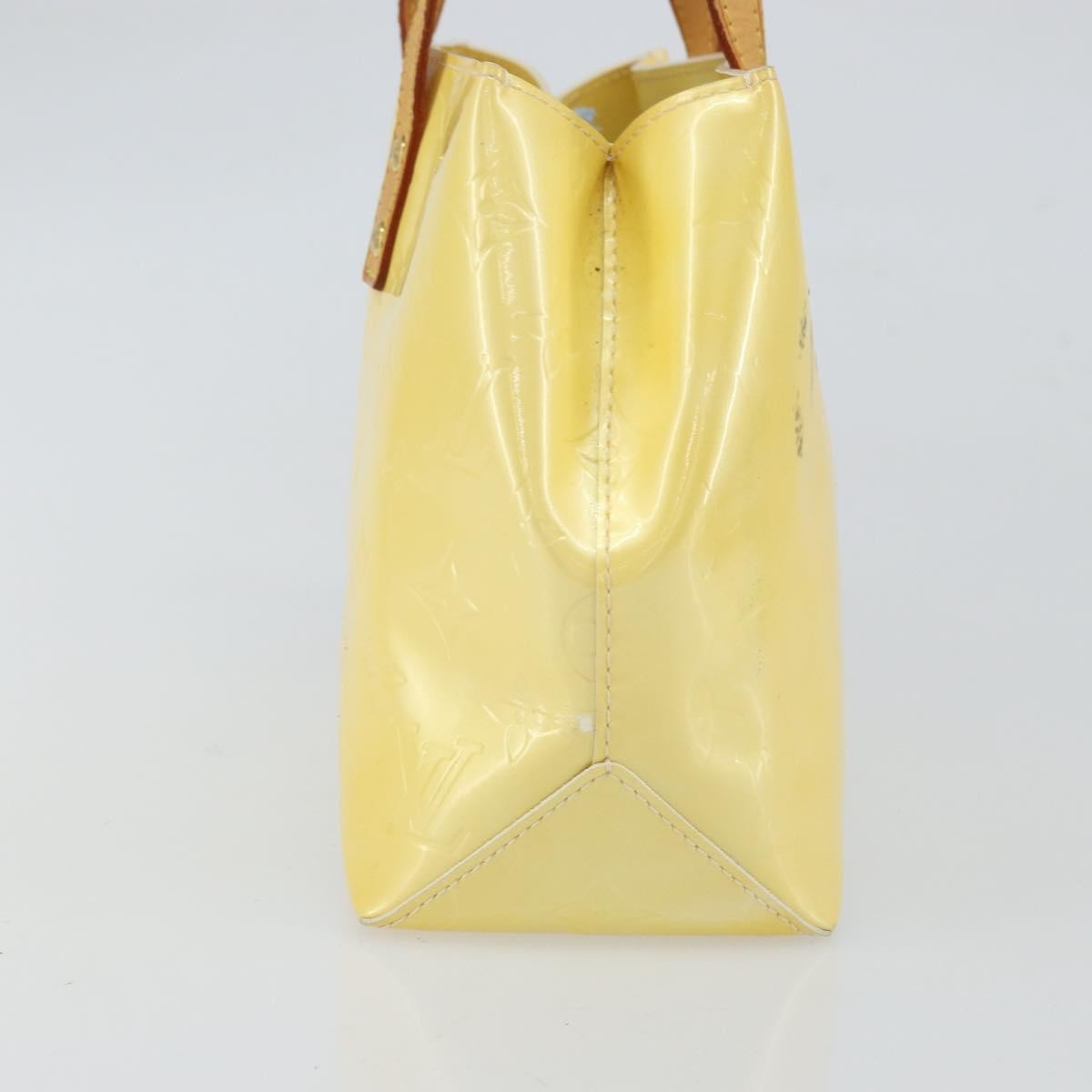 Louis Vuitton Reade Handbag Monogram Vernis Yellow Patent_Leather Handbag (Authentic  )