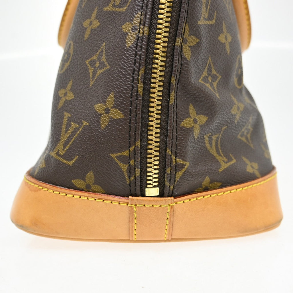 Louis Vuitton Alma Handbag Monogram Canvas Brown Canvas Handbag ( )