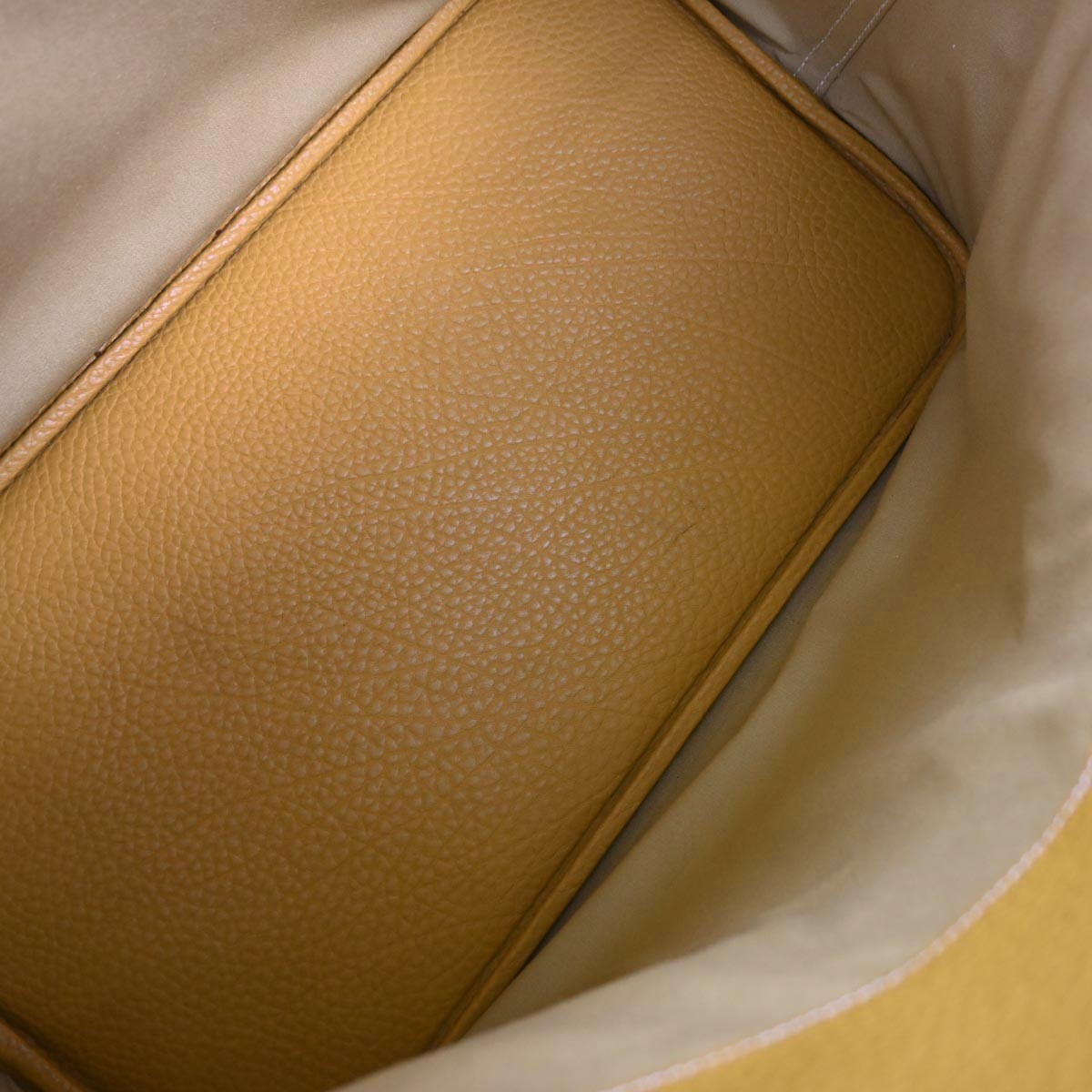 Hermes Bolide Bag Ardennes Beige Leather Handbag (Authentic  )