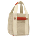 Chanel Chocolate Bar Coco Mark Handbag Canvas Beige Canvas Handbag (Authentic  )