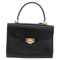 Bally Handbag Leather Black Leather Handbag (Authentic  )