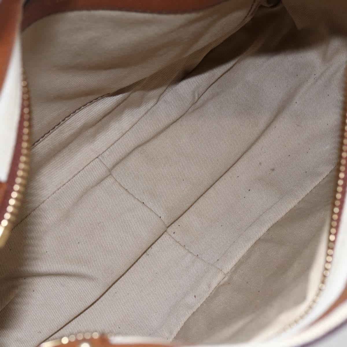 Chloe Margaret Handbag Leather Brown Leather Handbag (Authentic  )