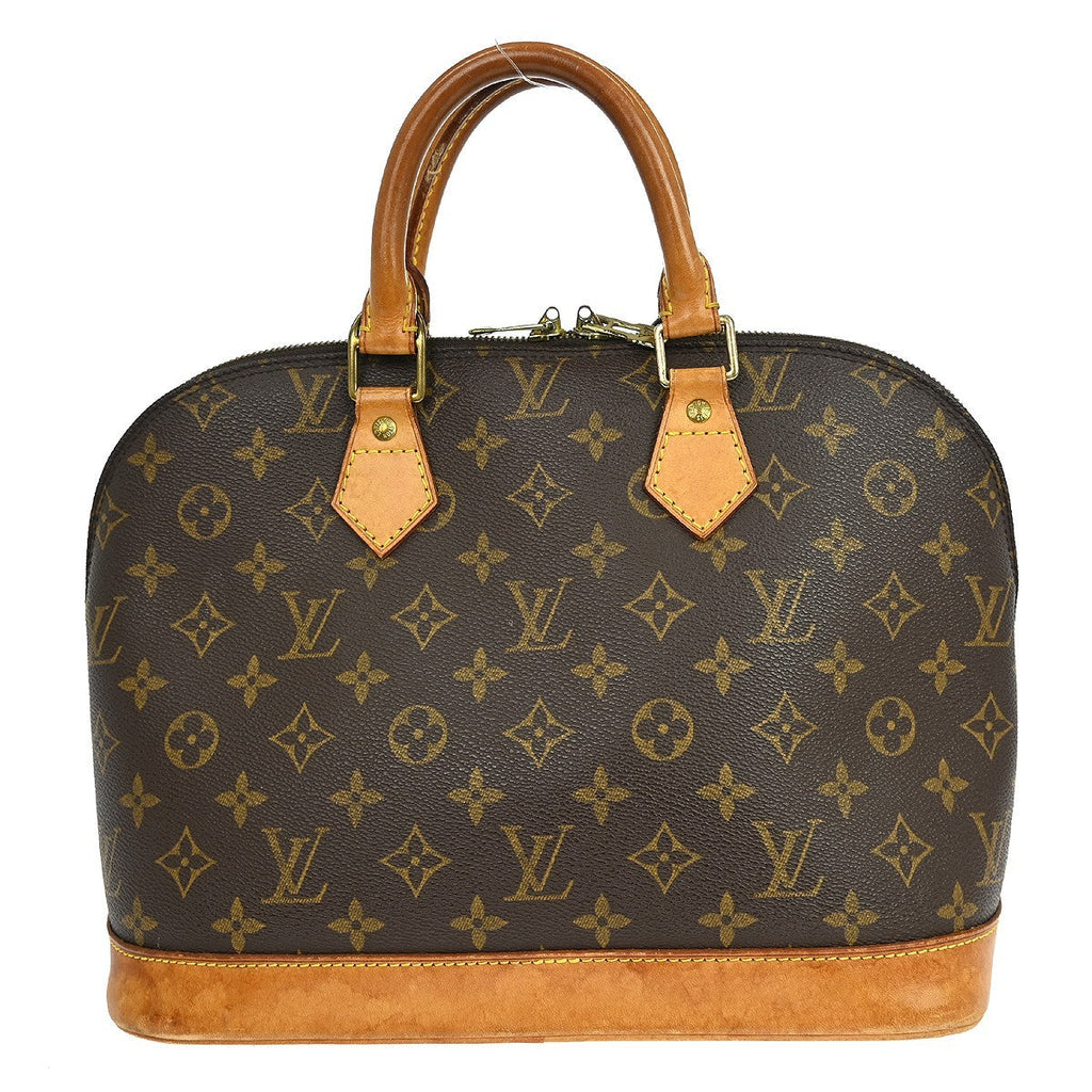 Louis Vuitton Alma Handbag Monogram Canvas Brown Canvas Handbag ( )