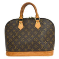 Louis Vuitton Alma Handbag Monogram Canvas Brown Canvas Handbag ( )