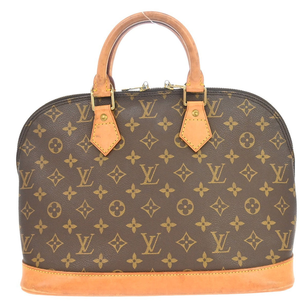 Louis Vuitton Alma Handbag Monogram Canvas Brown Canvas Handbag ( )