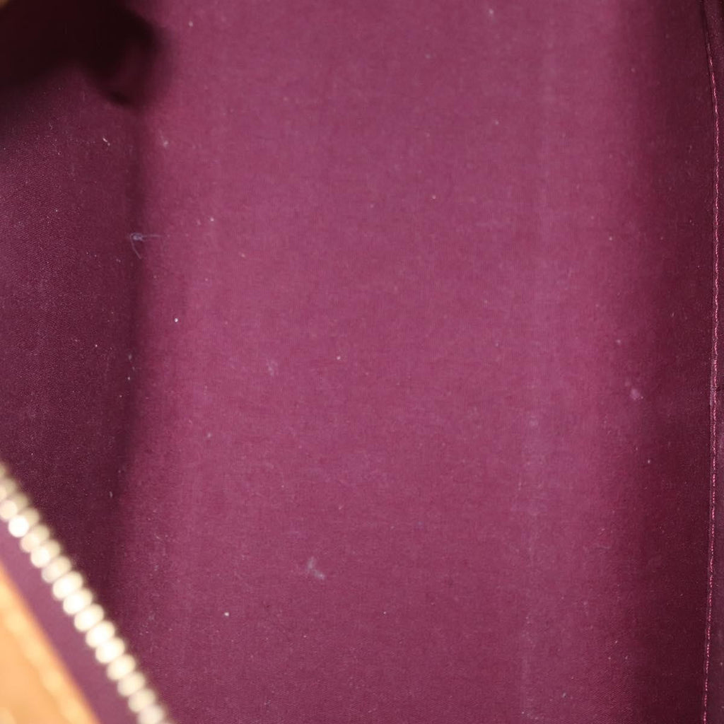 Louis Vuitton Brea Handbag Monogram Vernis Burgundy Patent_Leather Handbag (Authentic  )
