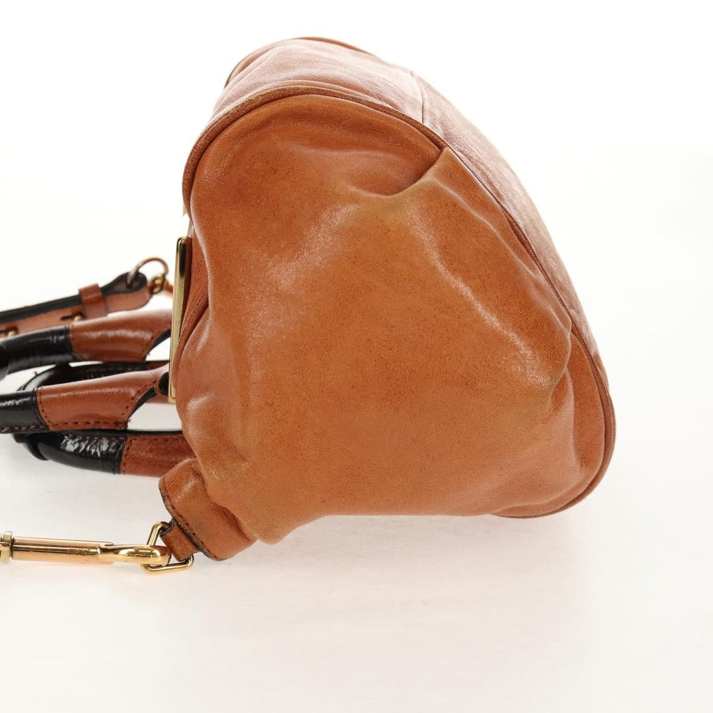 Chloe Ethel Top Handle Bag Leather Brown Leather Handbag (Authentic  )