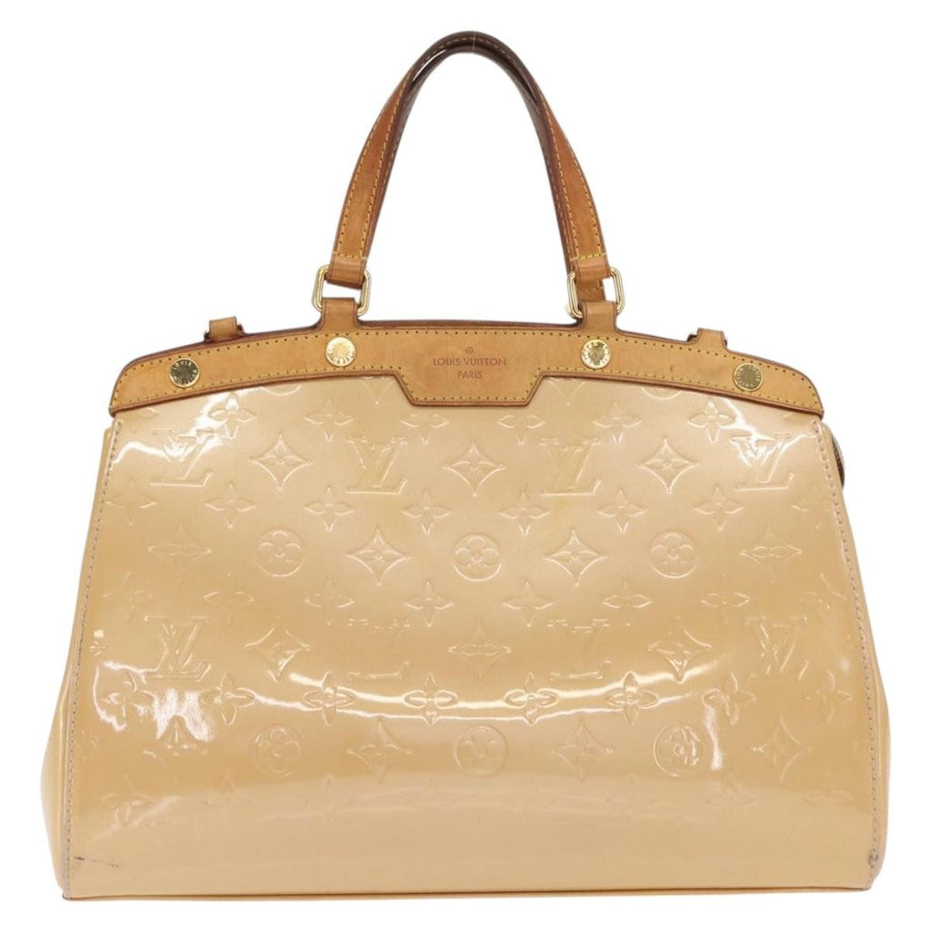 Louis Vuitton Blair Monogram Vernis Beige Patent_Leather Handbag (Authentic  )