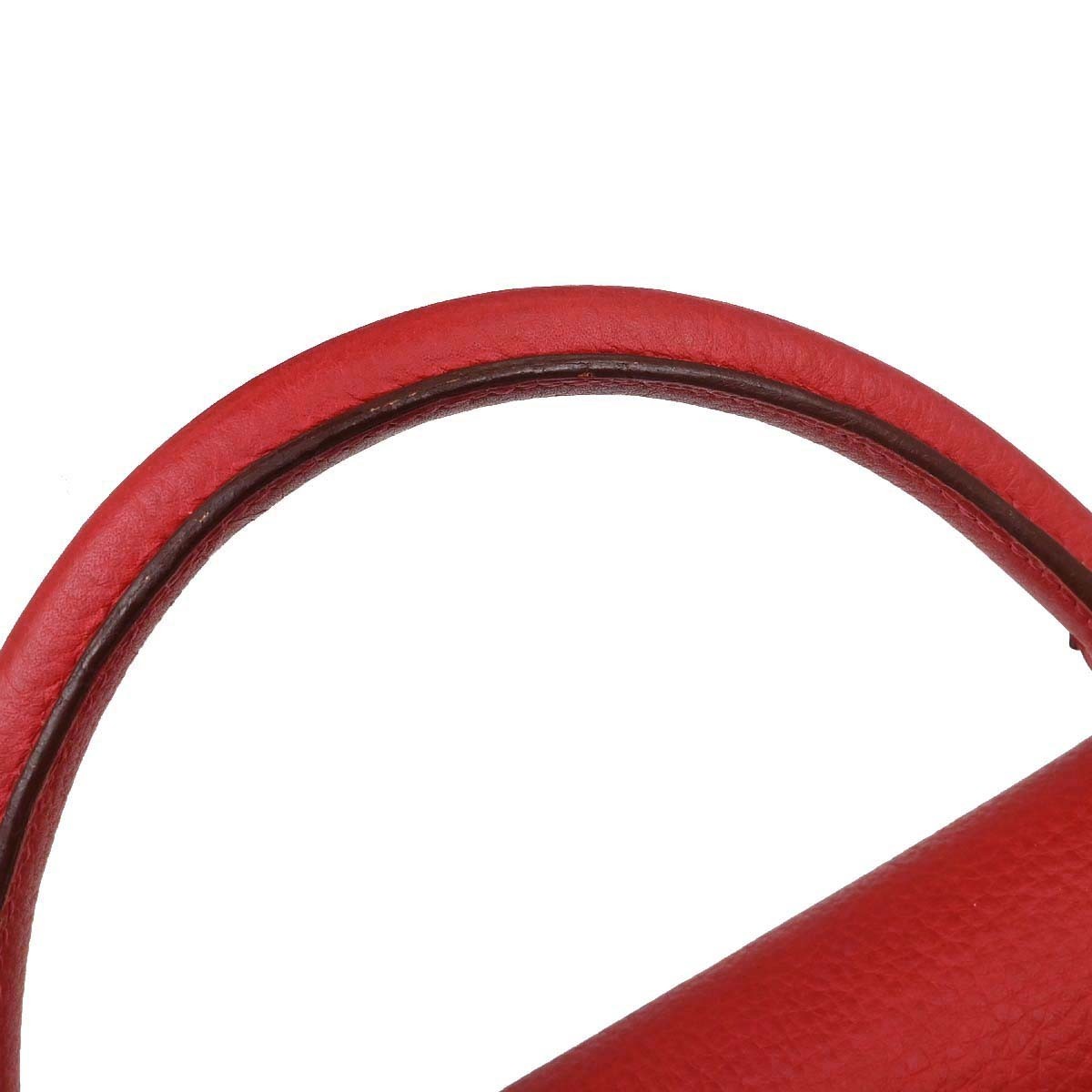 Hermes Kelly Handbag Red Togo With Gold Hardware Red Leather Handbag (Authentic  )