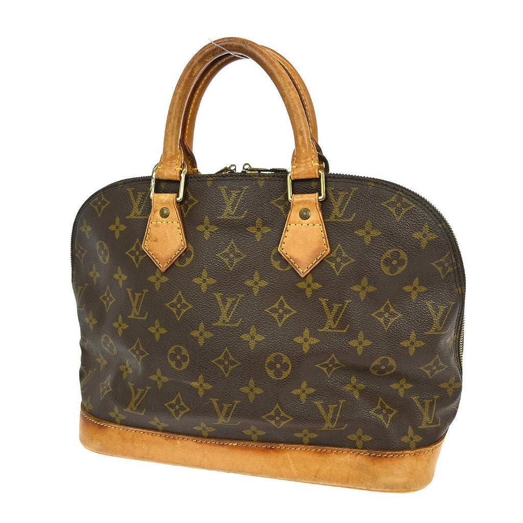 Louis Vuitton Alma Handbag Monogram Canvas Brown Canvas Handbag ( )