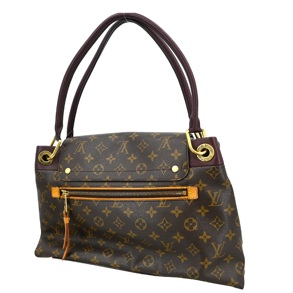 Louis Vuitton Olympe Handbag Monogram Canvas Brown Canvas Handbag ( )