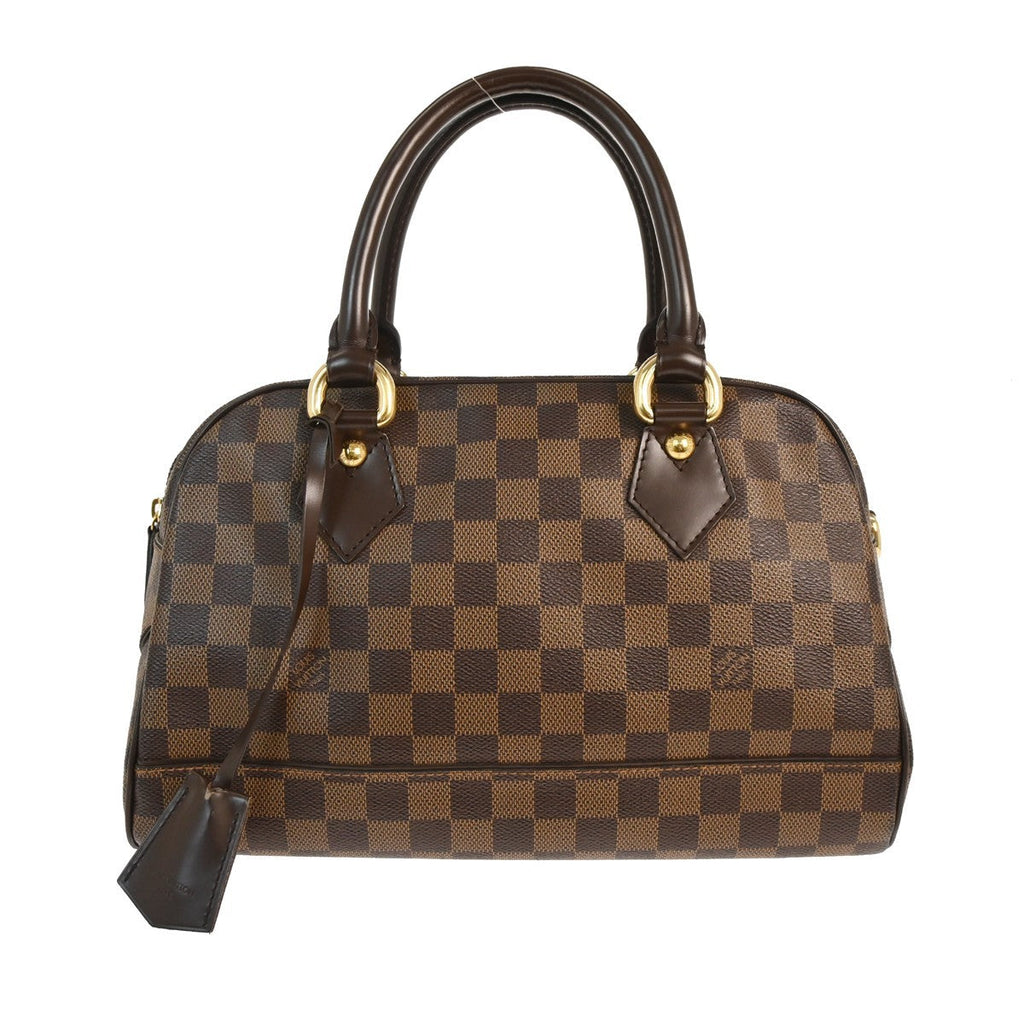 Louis Vuitton Duomo Boston Bag Damier Brown Canvas Handbag (Authentic  )