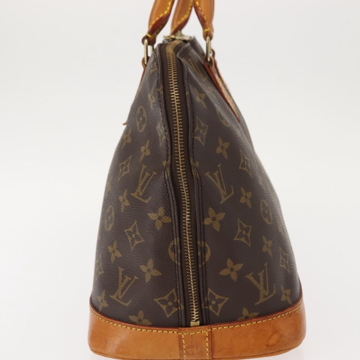Louis Vuitton Vintage Alma Handbag Monogram Canvas Brown Canvas Handbag (Authentic  )