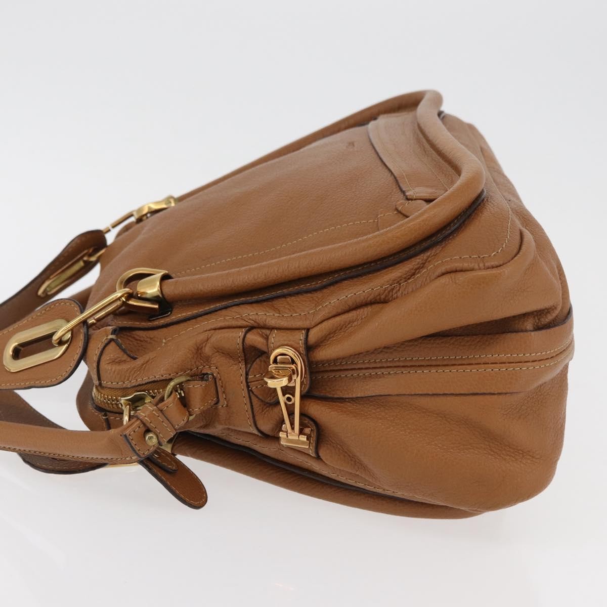 Chloe Paraty Handbag Quilted Leather Brown Leather Handbag ( )