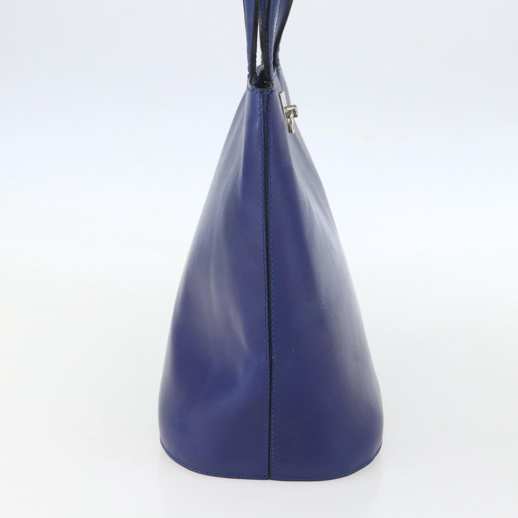 Celine Handbag Leather Blue Leather Handbag (Authentic  )
