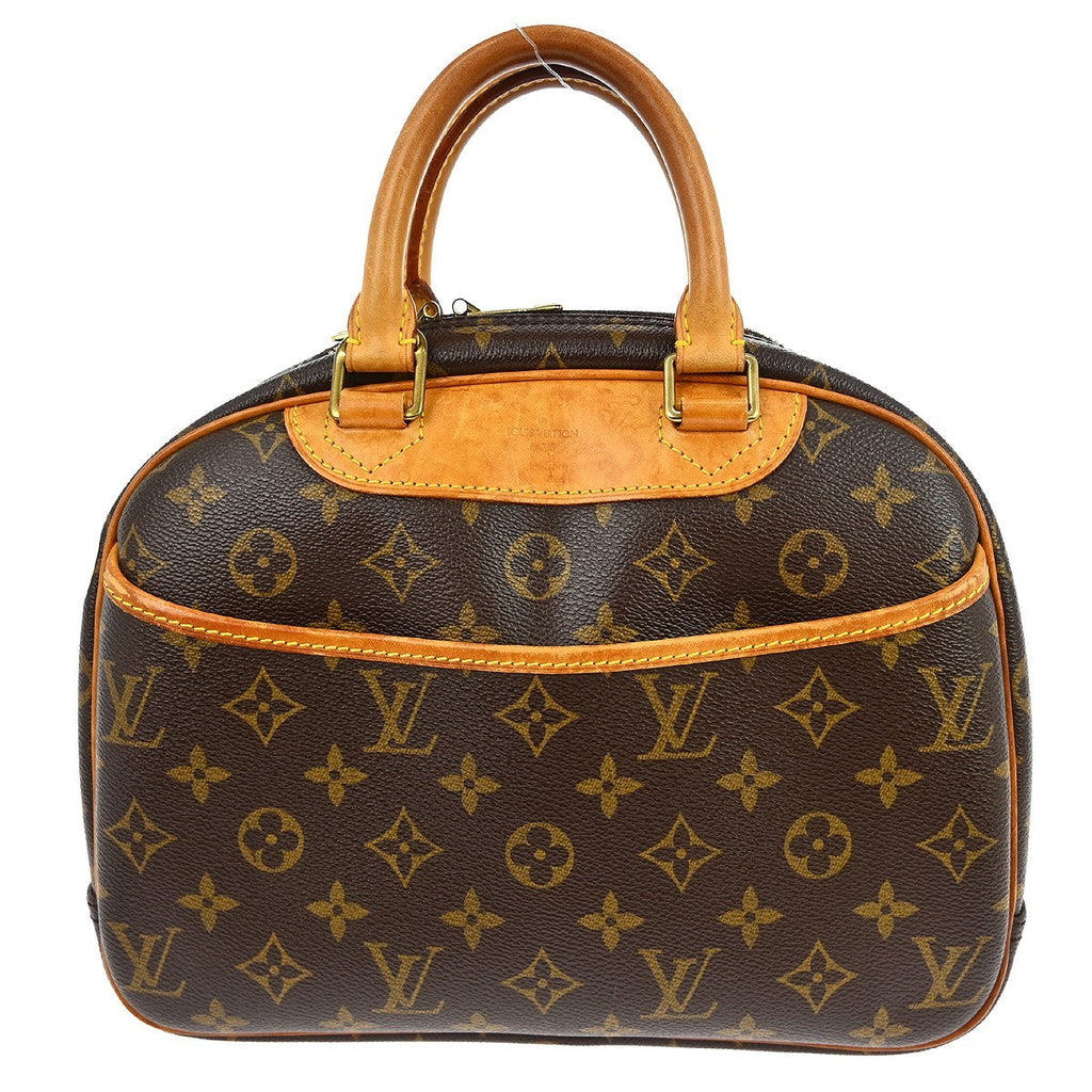 Louis Vuitton Trouville Handbag Monogram Canvas Brown Canvas Handbag (Authentic  )