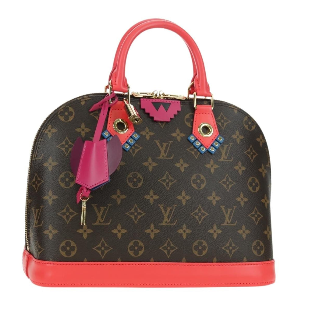 Louis Vuitton Alma Handbag Monogram Canvas Multicolour Canvas Handbag ( )