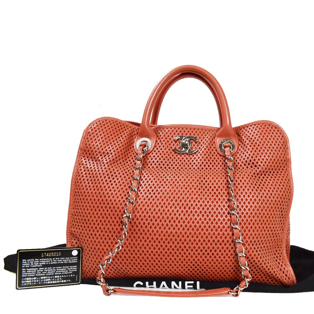 Chanel French Riviera Tote Quilted Caviar Pink Leather Handbag (Authentic  )