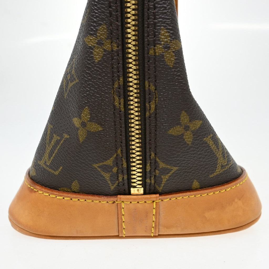 Louis Vuitton Alma Handbag Monogram Canvas Brown Canvas Handbag ( )
