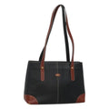 Bally Vintage Shoulder Bag Leather Black Leather Handbag ( )